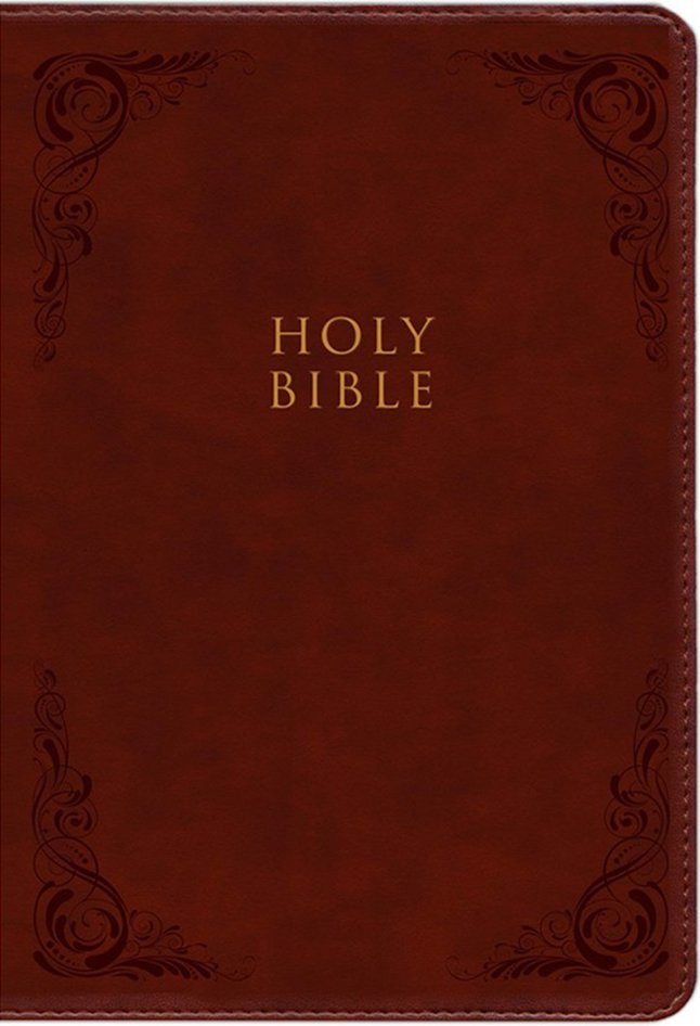 KJV Super Giant Print Reference Bible, Burgundy LeatherTouch, Indexed