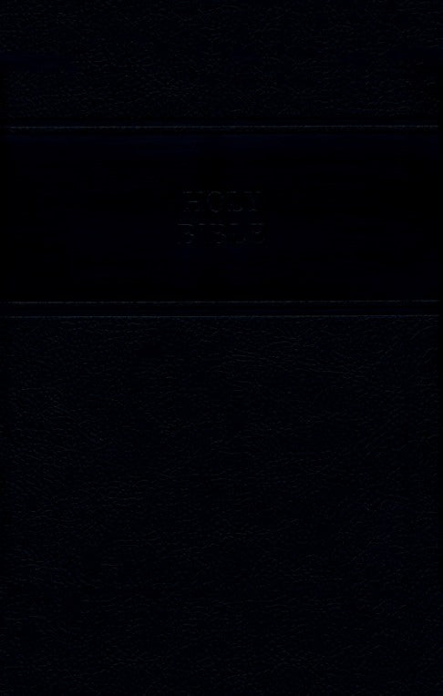 KJV Personal Size Giant Print Reference Bible - Black Leather Soft