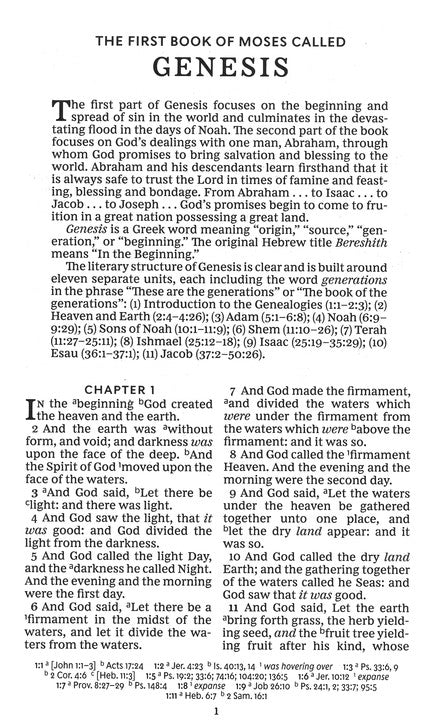 KJV Personal Size Giant Print Reference Bible - Black Leather Soft