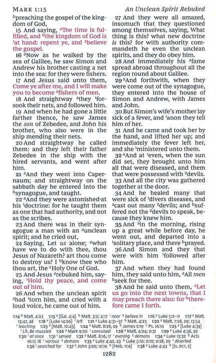 KJV Personal Size Giant Print Reference Bible - Black Leather Soft