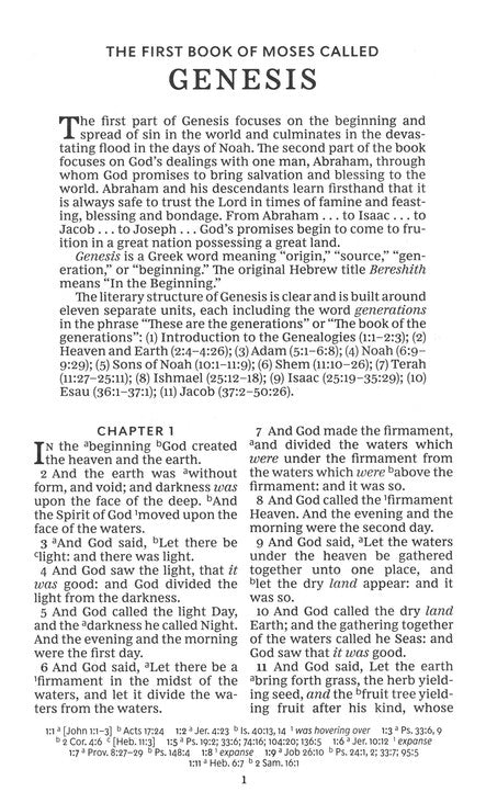 KJV Personal Size Giant Print Reference Bible Black Bonded, Indexed