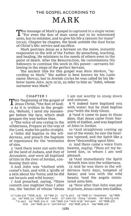 KJV Personal Size Giant Print Reference Bible Black Bonded Leather