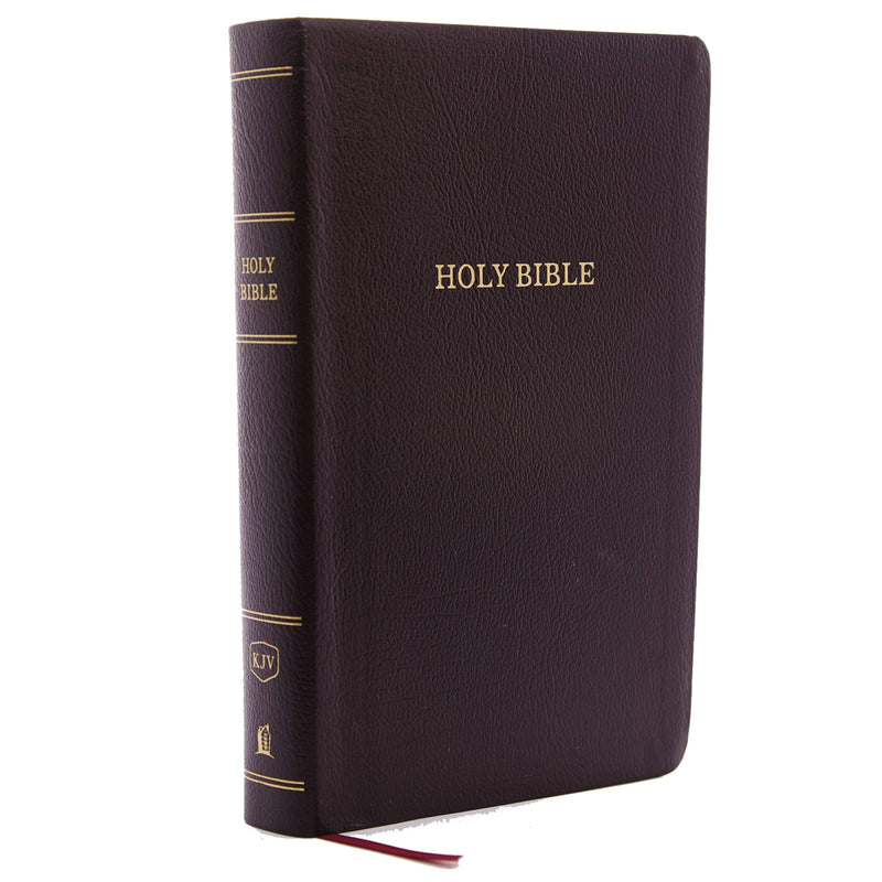 KJV Personal Size Giant Print Reference Bible - Burgundy Bonded Leather, Indexed