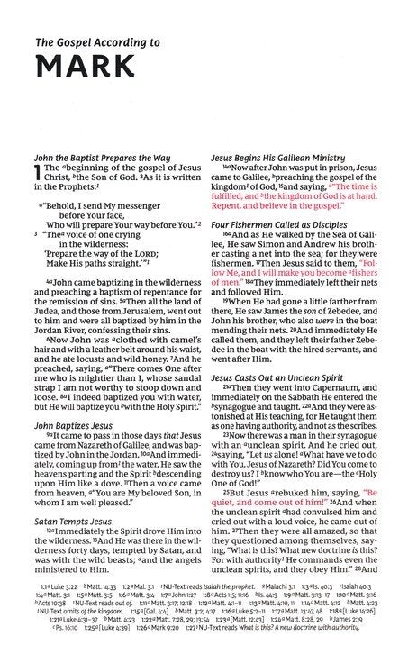 NKJV Thinline Reference Bible Blue Leathersoft