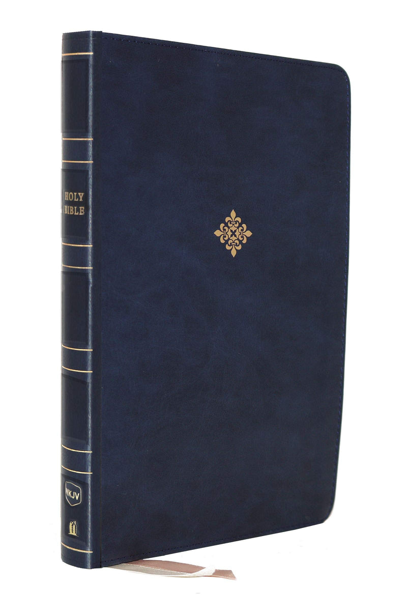 NKJV Thinline Reference Bible Blue Leathersoft