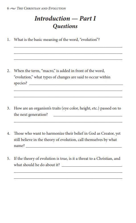 The Christian and Evolution