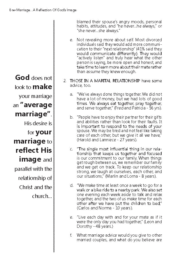 Marriage: A Reflection of God's Image