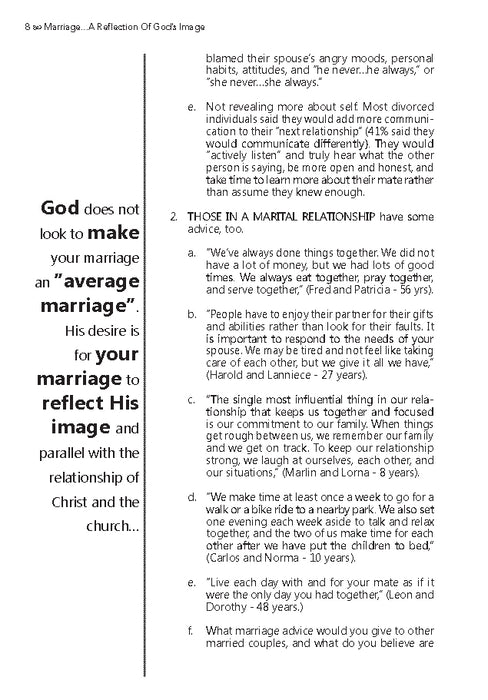 Marriage: A Reflection of God's Image