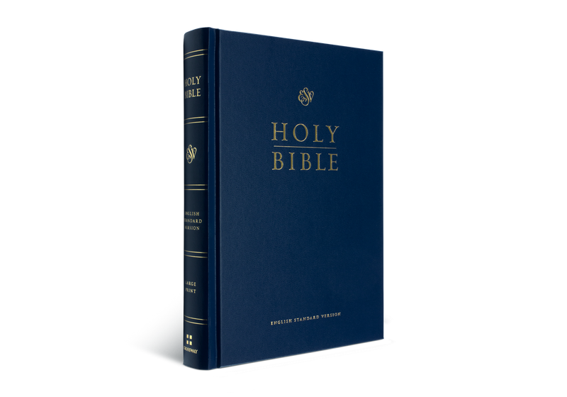 ESV Pew & Worship Bible Large Print - Navy Blue