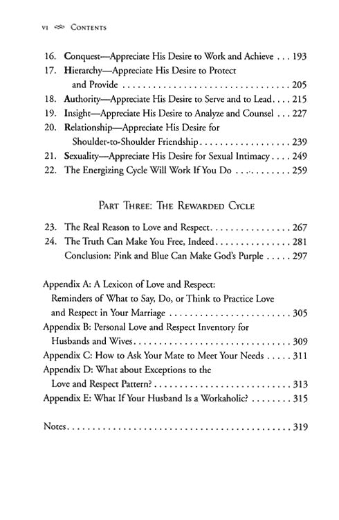 Love & Respect: The Love She Most Desires; The Respect He Desperately Needs