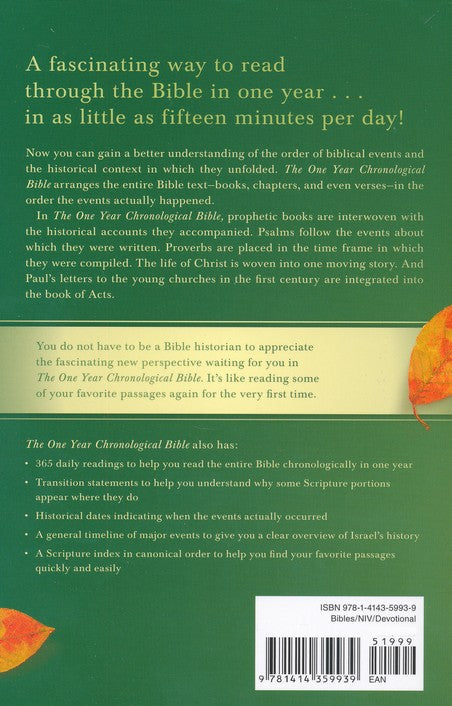 The One Year Chronological Bible - NIV
