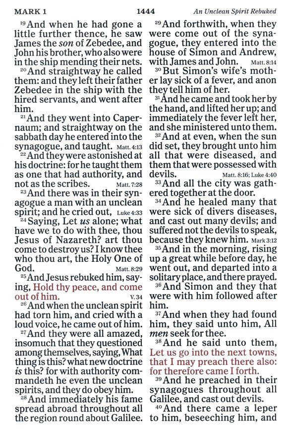 KJV Super Giant Print Reference Bible Black Genuine Leather Indexed