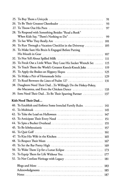 52 Things Kids Need From a Dad
