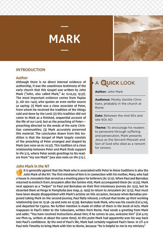 NIV Study Bible - Personal Size - Brown/Blue DuoTone, Indexed