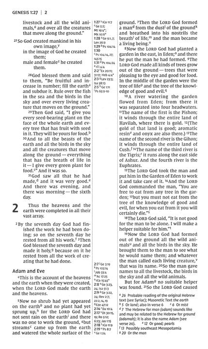 NIV Thinline Reference Bible Black Bonded Leather