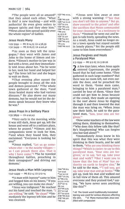 NIV Thinline Reference Bible Indexed Black Bonded Leather