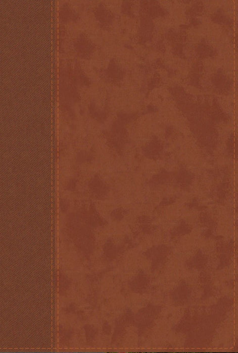 NIV Personal Size Large Print Bible Leathersoft Brown, Indexed