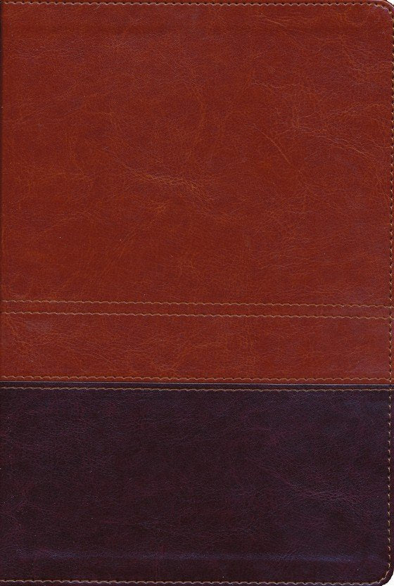 NIV Giant Print Reference Bible Brown Leathersoft