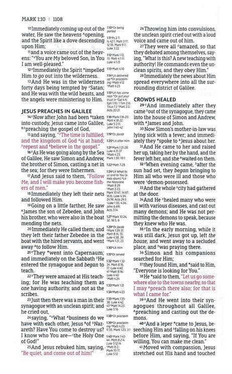 NASB Classic Reference Bible, Black Leathersoft