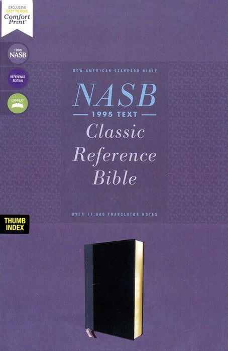 NASB Classic Reference Bible, Indexed Black Leathersoft