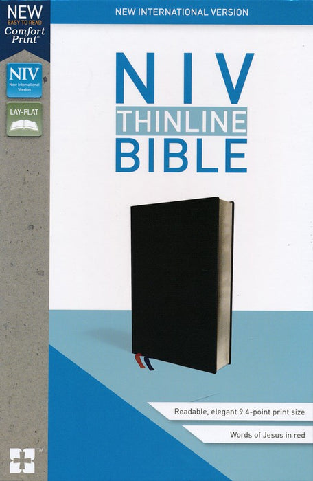 NIV Thinline Bible Black Bonded