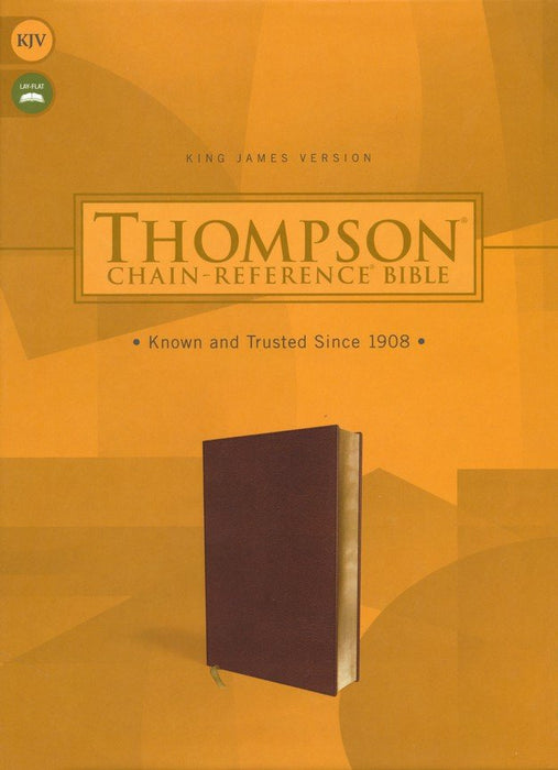 KJV Thompson Chain Reference Bible - Handy Sized, Brown Leathersoft