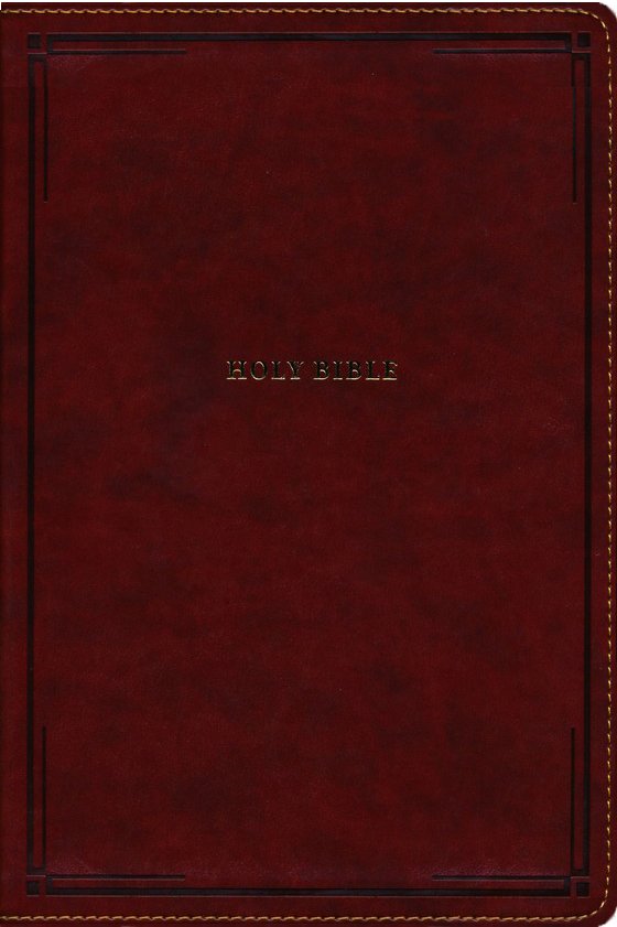 NKJV Giant Print Center-Column Reference Bible Brown Leathersoft, Indexed