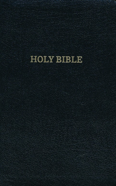 KJV Thinline Deluxe Reference Bible, Black Leathersoft