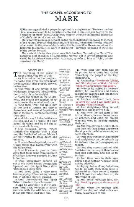 KJV Thinline Reference Bible Black Bonded, Indexed