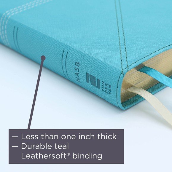 NASB Thinline Bible Teal Leathersoft 1995