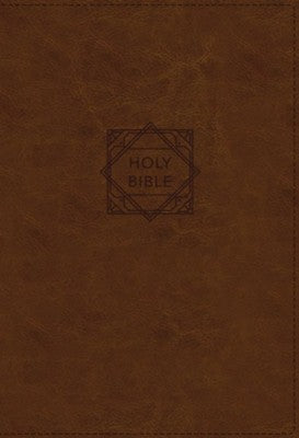 NASB Super Giant Print Reference Bible Brown Leathersoft