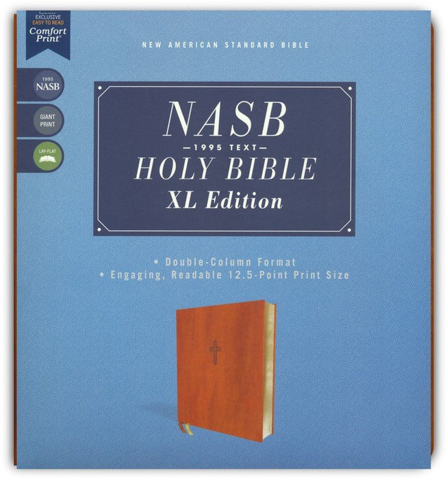 NASB XL Edition Bible Brown Leathersoft