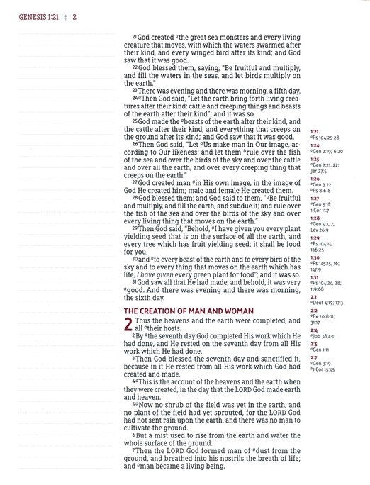 NASB Journal the Word Reference Bible Brown Leathersoft over board