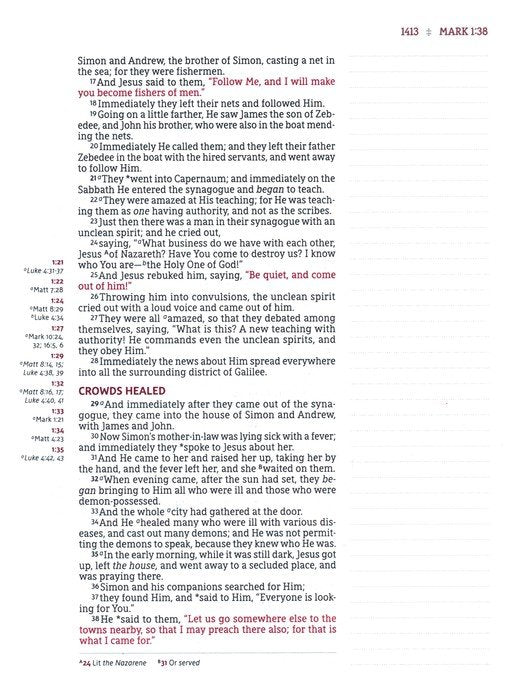 NASB Journal the Word Reference Bible Brown Leathersoft over board