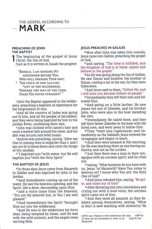 NASB 2020 Text Thinline Large Print Bible - Black Leathersoft Indexed