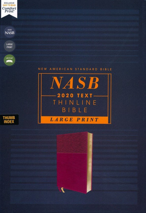 NASB 2020 Text Thinline LP Bible - BG Leathersoft, Indexed (op)