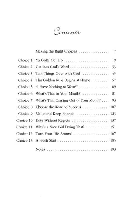 A Young Woman's Guide to Making Right Choices