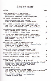 Table of Contents