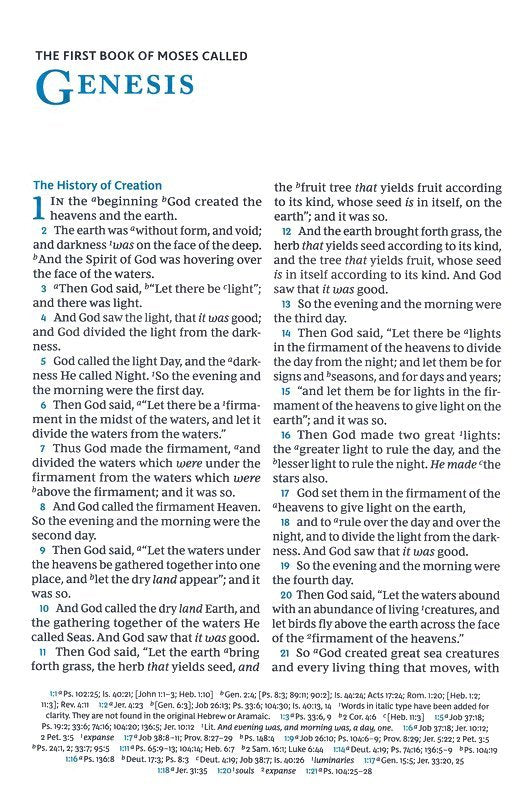 NKJV Large Print Verse by-Verse Reference Bible Brown Leathersoft