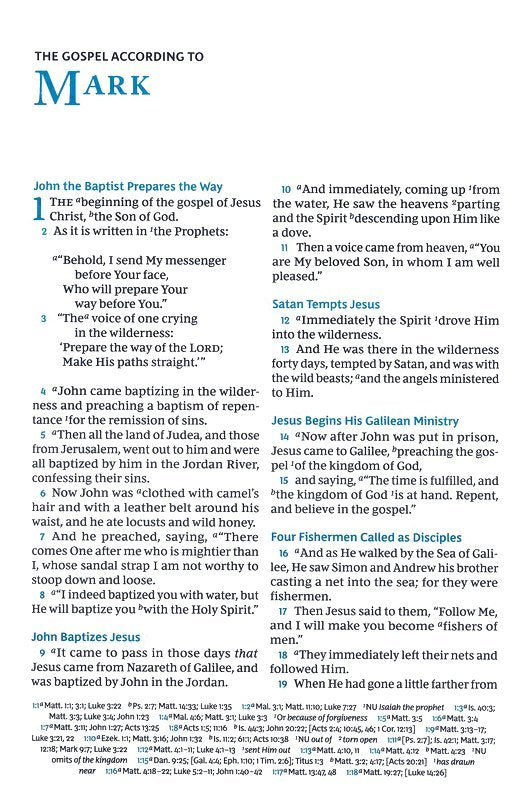 NKJV Large Print Verse-by-Verse Reference Bible Black Leathersoft