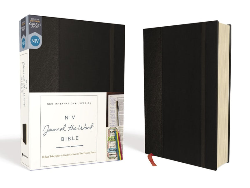 NIV Journal the Word Bible Black Hardback