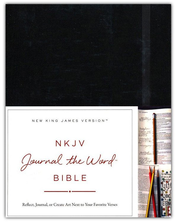 NKJV Journal the Word Bible Large Print Black Hardback