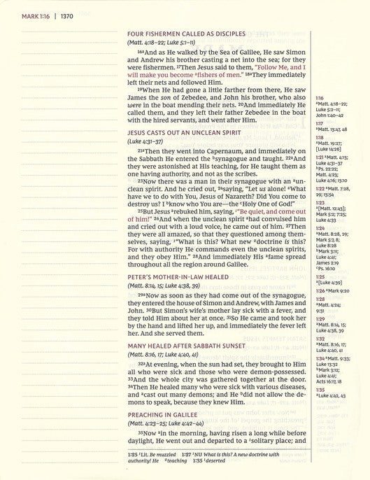 NKJV Journal the Word Reference Bible Navy/Turquoise Leathersoft