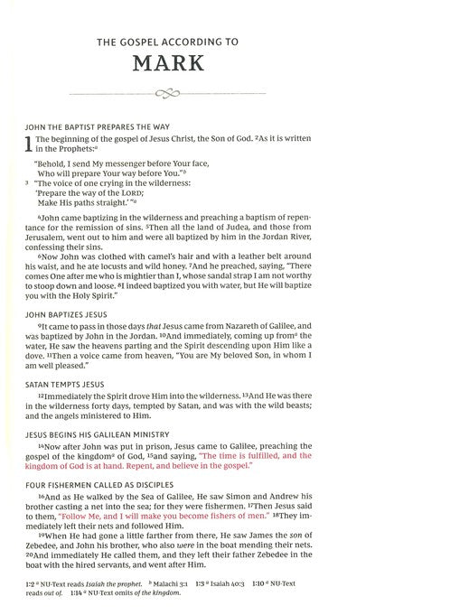 NKJV Journal the Word Bible Brown Bonded