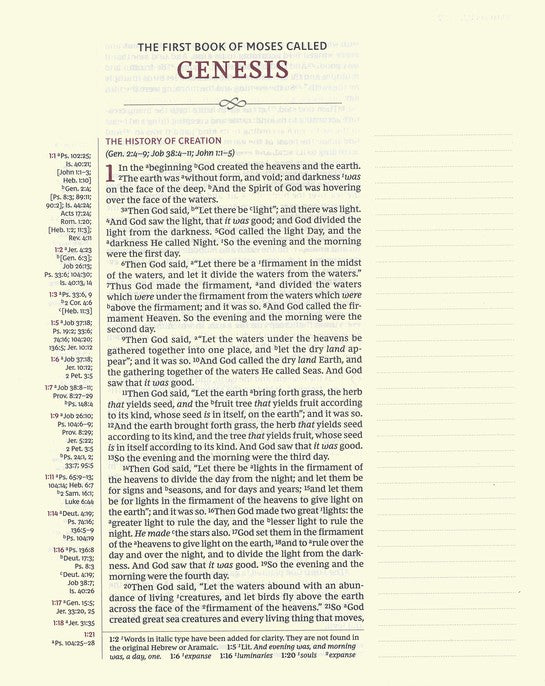 NKJV Journal the Word Reference Bible Mahogany Leathersoft