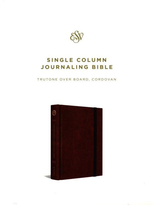 ESV Single Column Journaling Bible Cordovan TruTone over Board