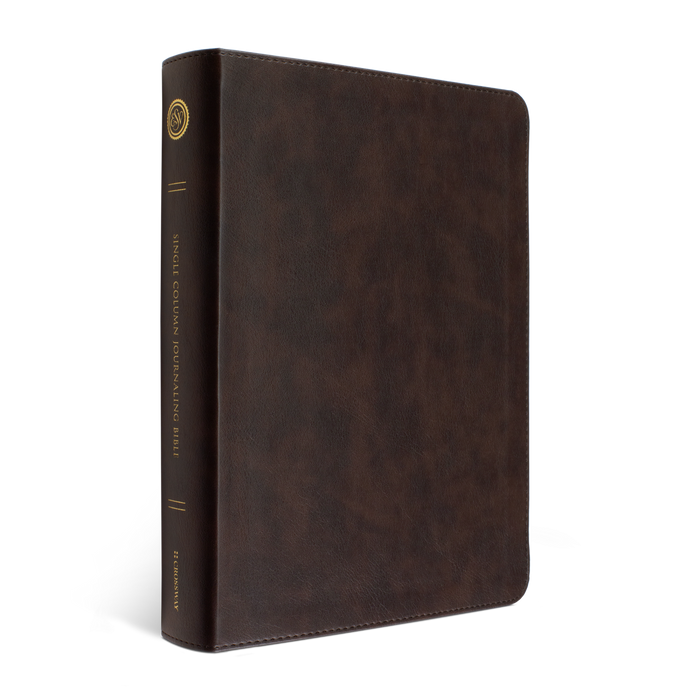 ESV Single Column Journaling Bible, Large Print, Deep Brown TruTone