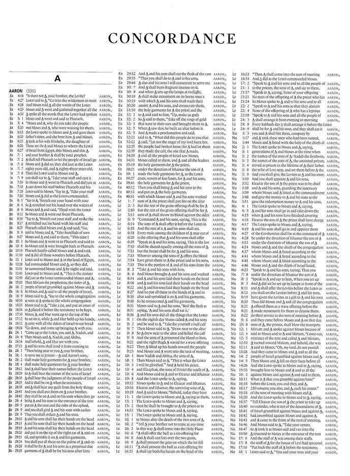 ESV Exhaustive Concordance