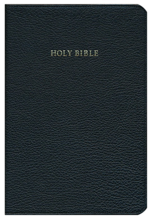 KJV Concord Reference Bible in Black Calf Split Leather, Indexed