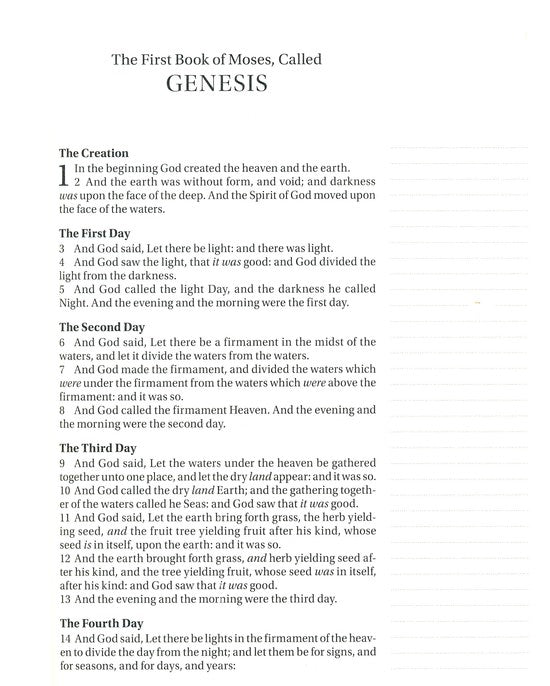 KJV Journal the Word Bible Large Print Teal Hardback